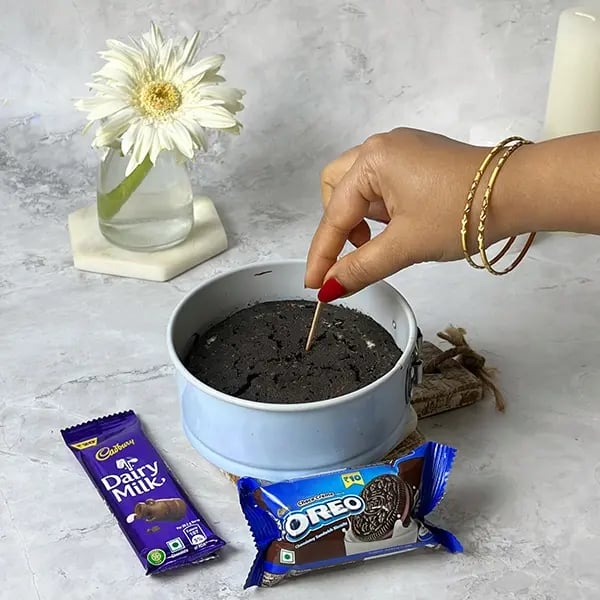 Dairymilk Oreo Biscuits Cake - Check the cake