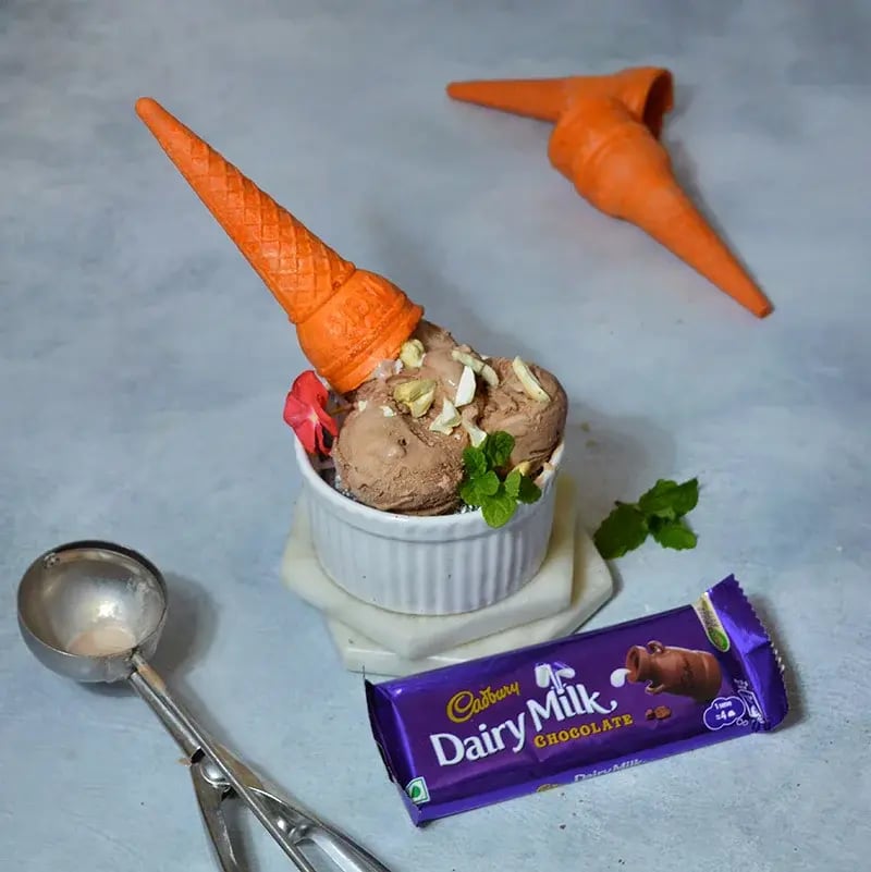 Daiymilk Chocolate Cashew Ice-ceam Recipe