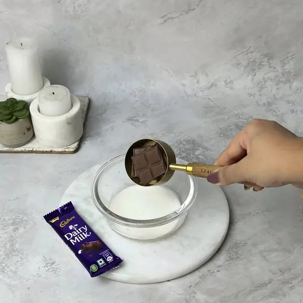 Dairymilk Sheet Cake - Chopping Dairy Milk Chocolate