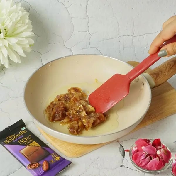 Diwali Special Bournville Dry Fruits Laddoo-Add some ghee to the same pan