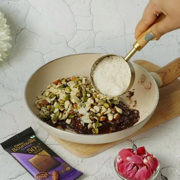 Diwali Special Bournville Dry Fruits Laddoo-Next toast desiccated coconut