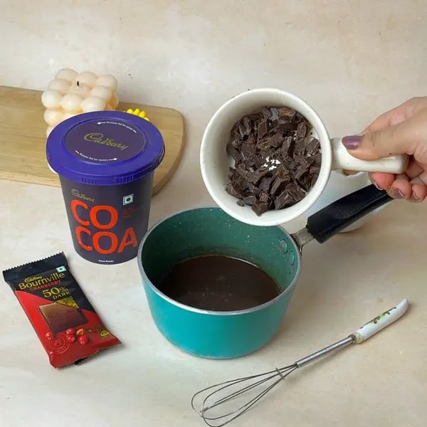 Easiest Bournville Mirror Glaze Cake - Mixing Chocolate Glossy