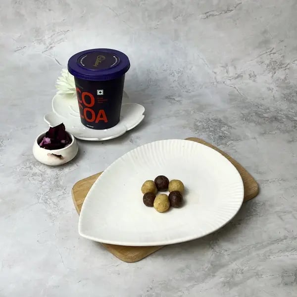 Easy Cocoa Marble Nankhatai To Try - Dough Pinches Together