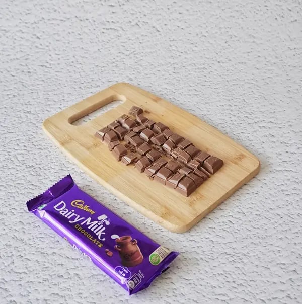 Eggless Avocado Muffins with Dairy Milk Chocolate-Chop the Cadbury Dairy Milk into small pieces