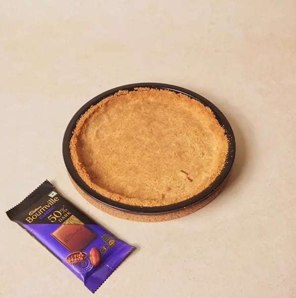 Eggless Chocolate Ganache Tart with Cadbury Bournville-Preheat the oven to 175°C (350°F)