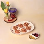 Navratri Special Chocolate Mawa Jalebi With Rose, Pistachio, And Cocoa Powder