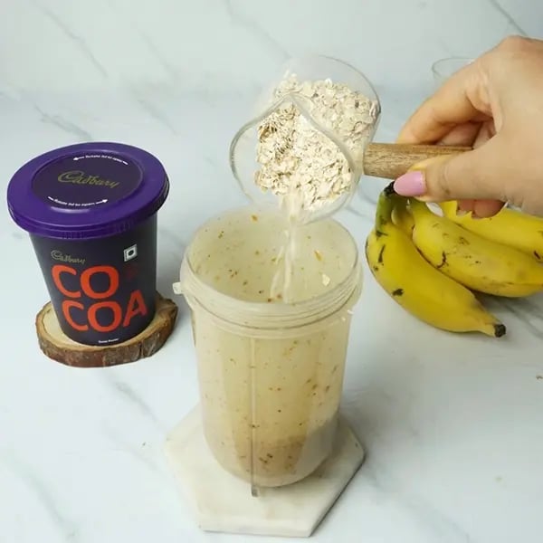 Frozen Two-in-one Choco Banana Shake - Rolled oats