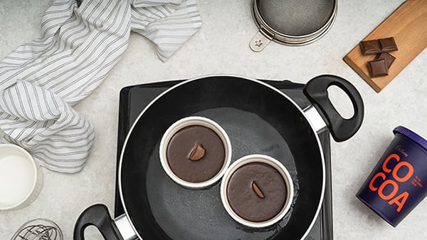 Gooey Choco Lava Cake Recipe - Mixing Dry Ingredients