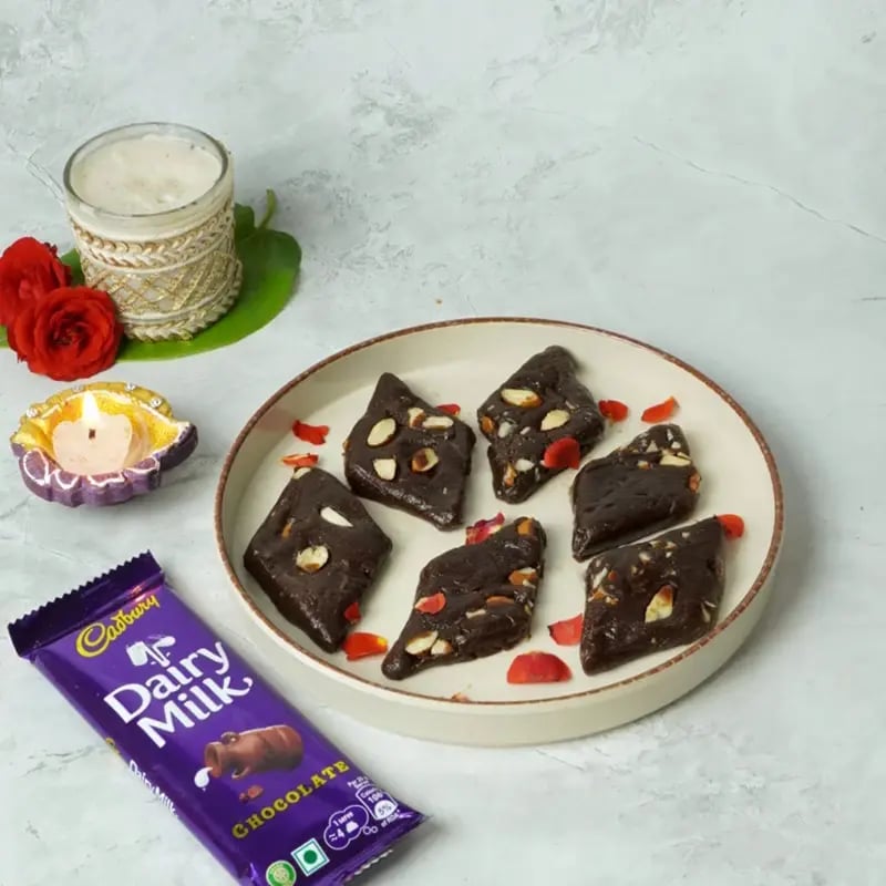 Govadhan Puja Special Daiy Milk Chocolate Gu Bafi Recipe