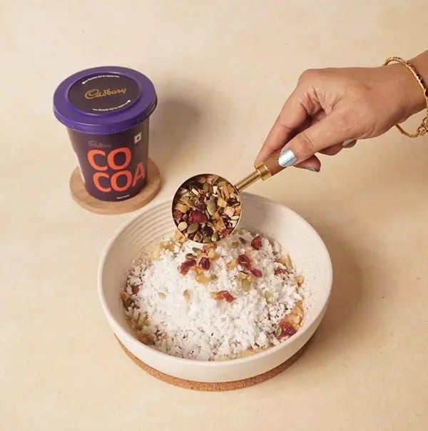 Healthy Choco Coconut Truffles With Banana For Friendship Day Gift - Add chopped nuts, raisins and dry fruits