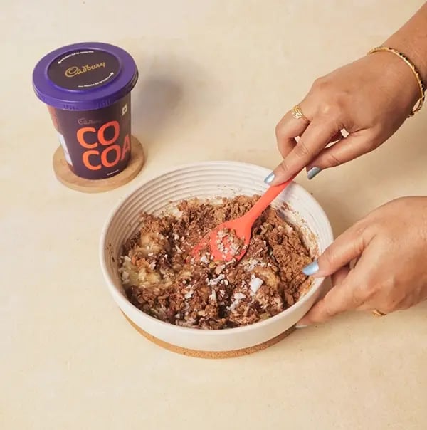 Healthy Choco Coconut Truffles With Banana For Friendship Day Gift - Gently mix all the ingredients together