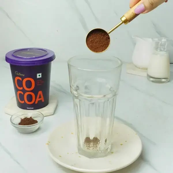 Iced Mocha Cocoa Shake - Add coffee powder