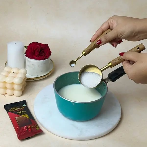 Italian Style Bournville Chocolate Chaud - Milk In Saucepan