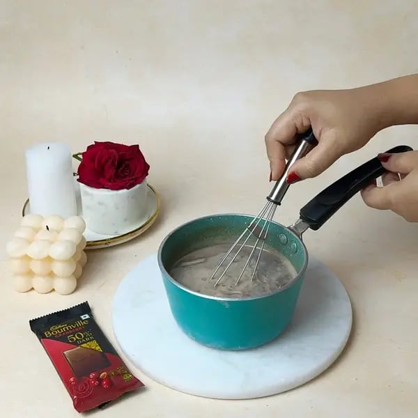 Italian Style Bournville Chocolate Chaud - Whisking Chocolate Milk