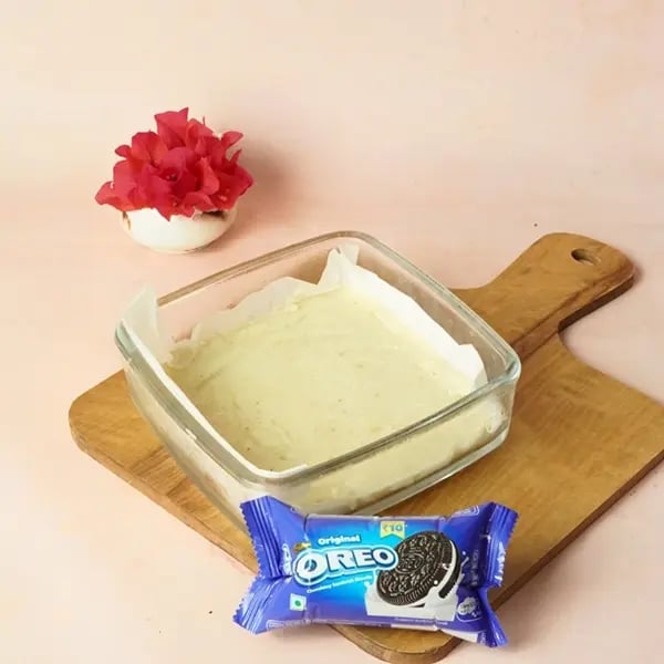 Karwachauth Special Oreo Coconut Halwa Mithai For Fasting - Refrigerator for 30 minutes
