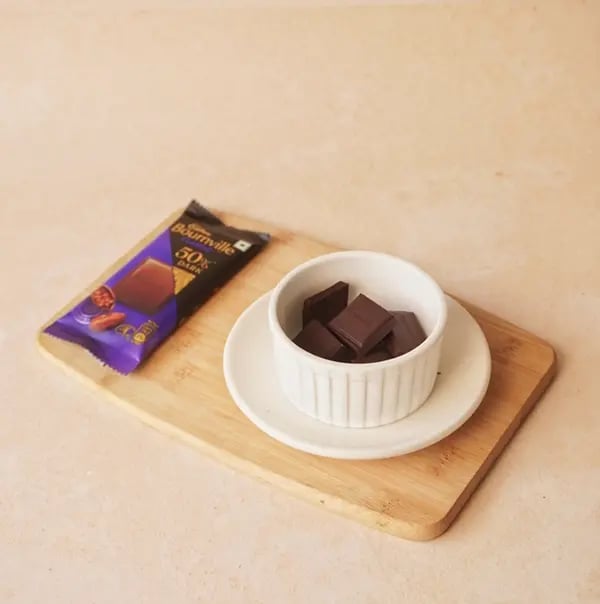 Kunafa Chocolate Chia Pudding with Bournville-Place chopped Bournville chocolate