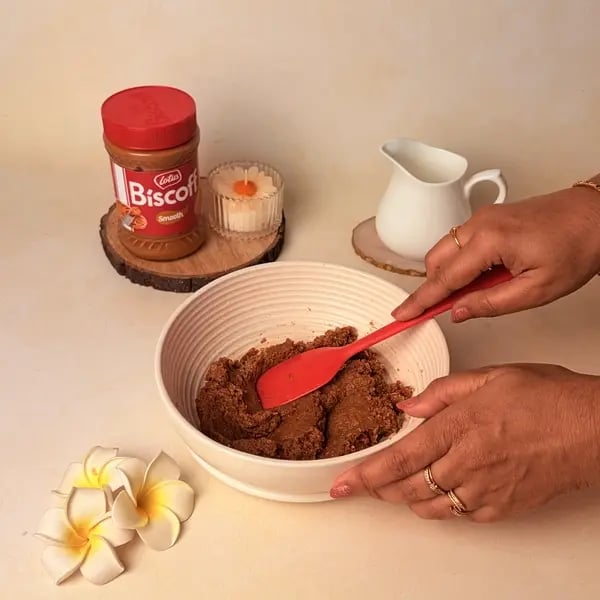 Lotus Biscoff Modak For Ganpati Bappa - Mixing Dough