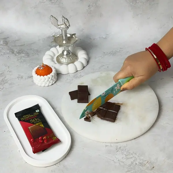 Meethe Chawal Recipe With Bournville And Choco-Gems Crunch For Diwali - Chopped Chocolate Pieces