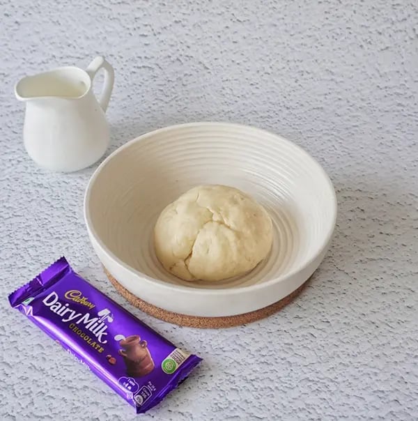 Mini Egg Nest Sugar Cookies with Dairy Milk And Gems-Once the dough is ready let it rest for 10-15 minutes