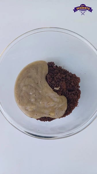 Oreo Banana Cupcakes Recipe - Oreo Banana Mixture