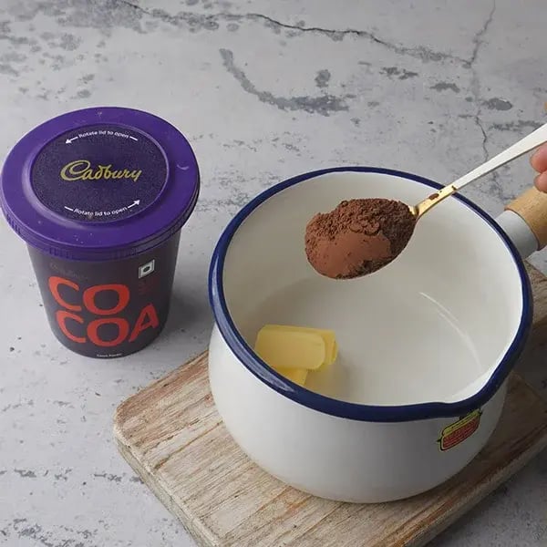 No Bake Oats Cookies - Add Cadbury cocoa powder