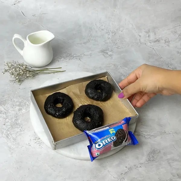 No Bake Oreo Donut - Oreo Cookies Pulsing