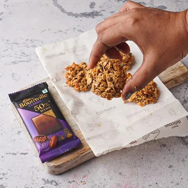 No Flour Chocolate Cookies - Baked them