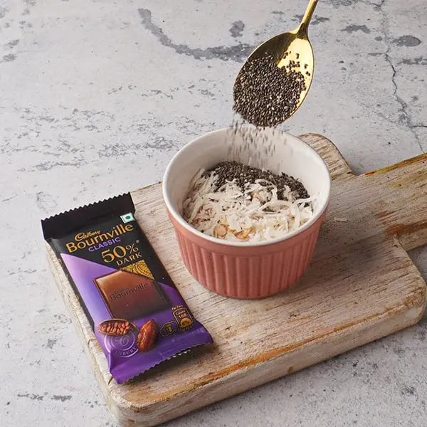 No Flour Chocolate Cookies - Chia seeds