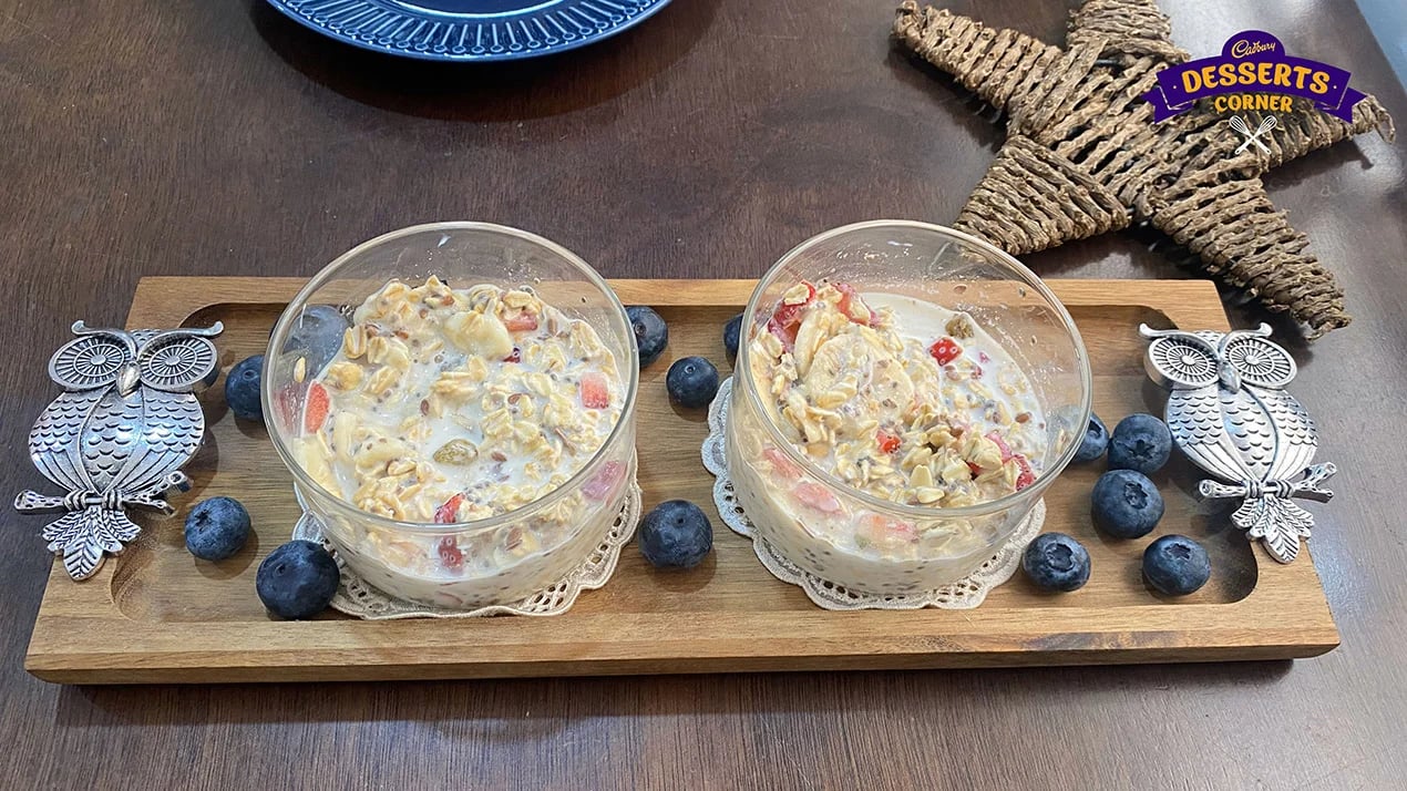 Ovenight Oats with Chocolate and Nuts Recipe