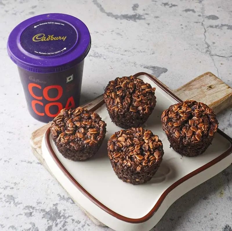 Oats Chocolate Muffins Recipe