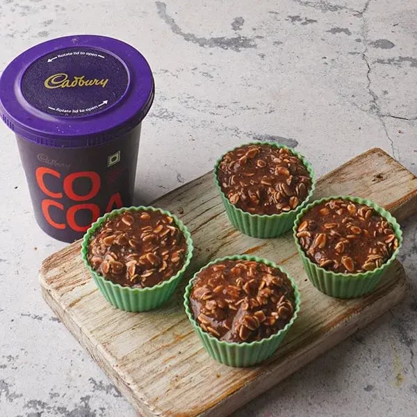 Oats Chocolate Muffins - Bake the muffins