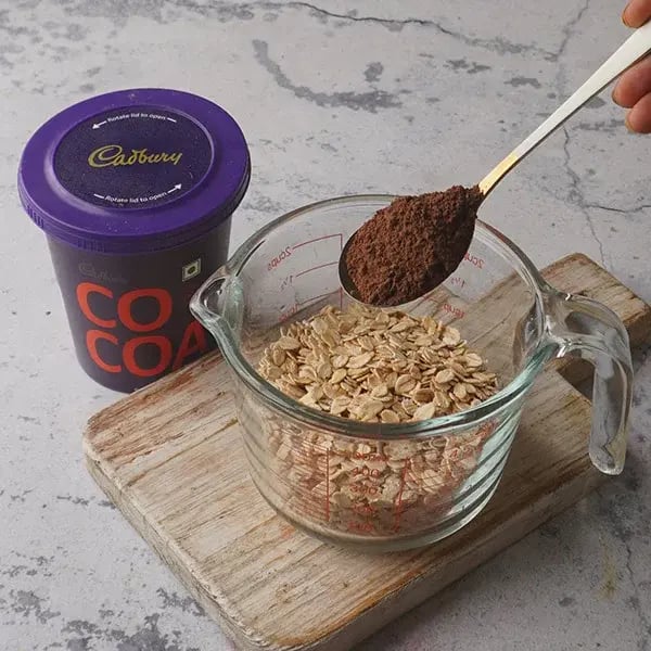 Oats Chocolate Muffins - Add Cadbury cocoa powder
