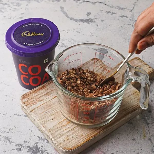 Oats Chocolate Muffins - Mix it well