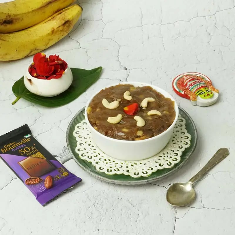 Onam Special Bounville Banana Halwa Recipe