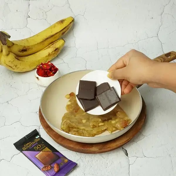 Onam Special Bournville Banana Halwa - Break Cadbury Bournville chocolate