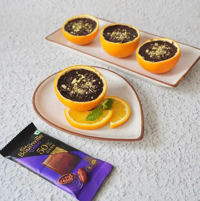 Oange Chocolate Mousse with Pistachio Recipe