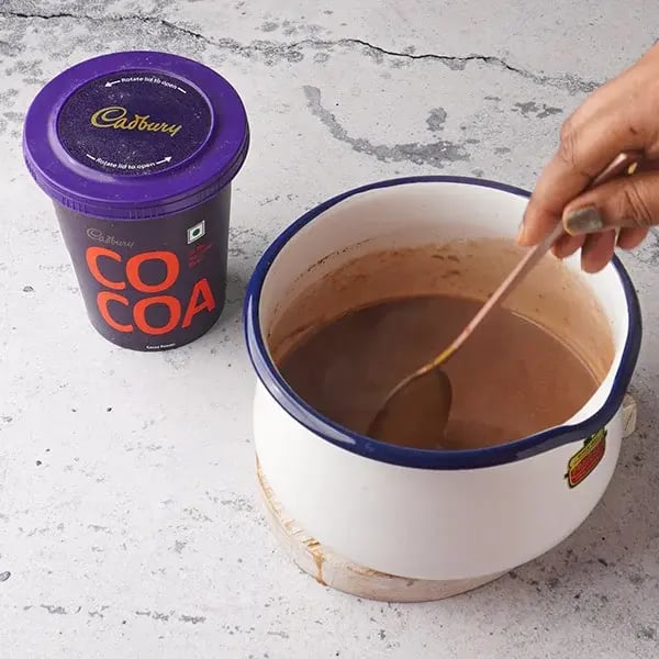 Orange Chocolate Panna Cotta - Cook it in a low flame