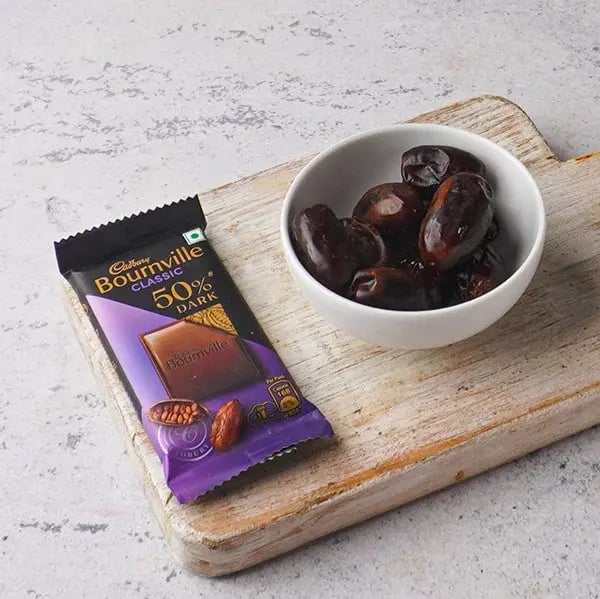 Orange Chocolate Stuffed Dates - Take 7-8 dates