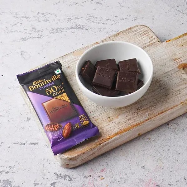 Orange Chocolate Stuffed Dates - Take Bournville chocolates
