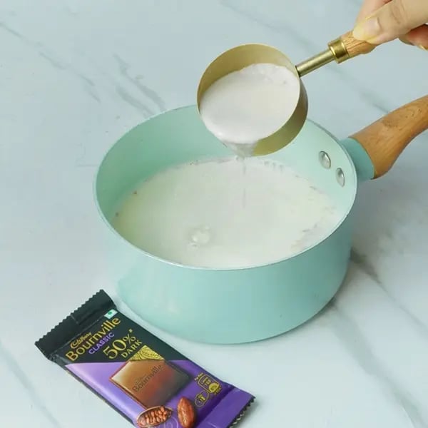 Oreo And Bournville Greek Yogurt Phirni-Now gently add ground rice