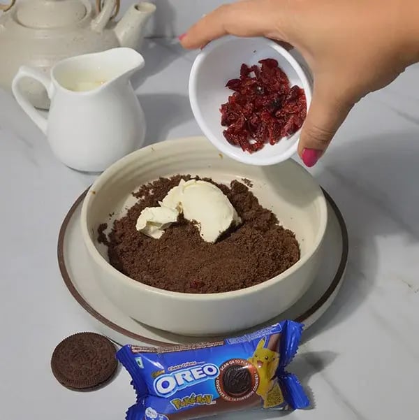 Oreo Mixed Berry Truffle - Add some chopped dried berries