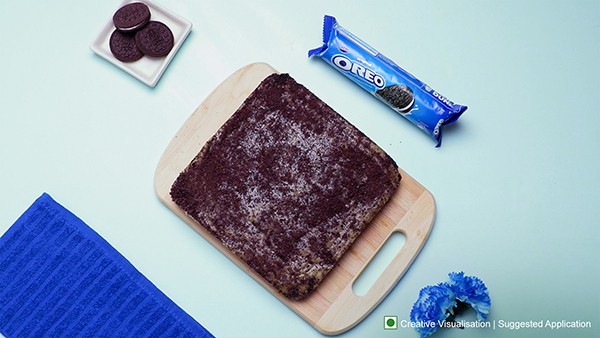 Oreo Mysore Pak Recipe - Oreo Sprinkled Tray
