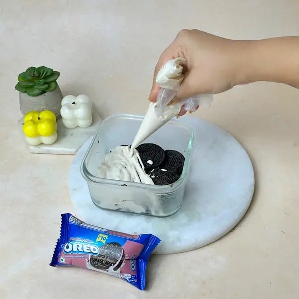 Oreo Nobake Tiramisu - Spreading Cream Mixture