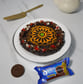 Oreo Rangoli Themed Truffle Cake