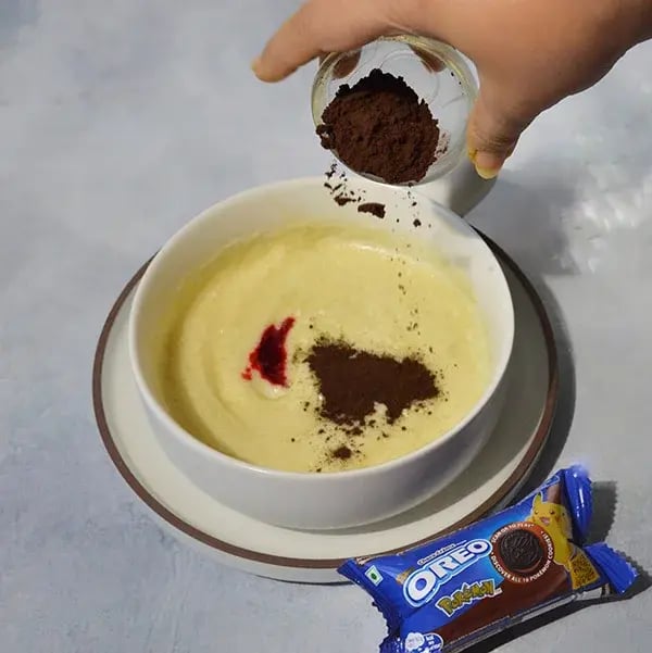 Oreo Red Velvet Brownie - Add cocoa powder