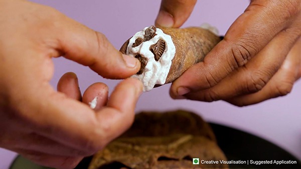 Easy No-Bake Oreo Roll Recipe - Oreo Cookie Pieces