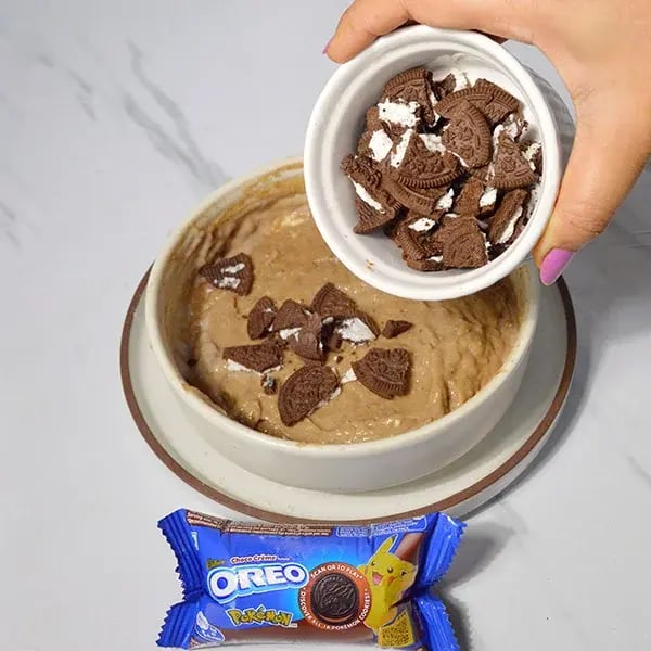 Oreo Stuffed Moist Bundt Cake - Chopped Oreos
