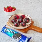 Oreo Truffle Stuffed Strawberries