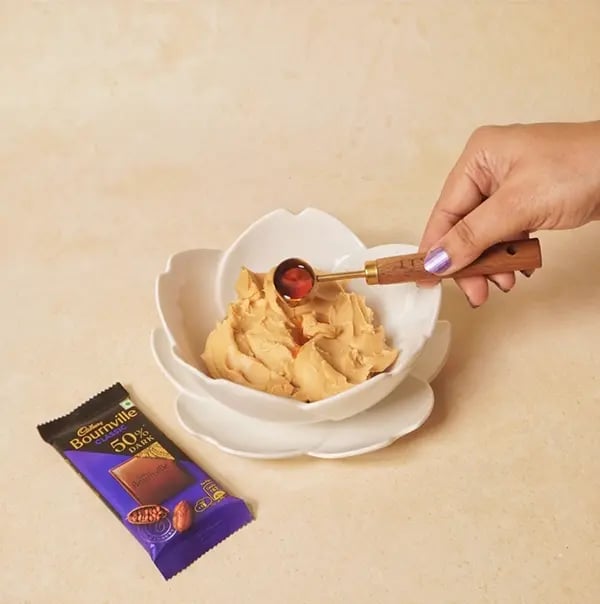 Peanut Butter Chocolate Bon Bon with Bournville-In a medium mixing bowl