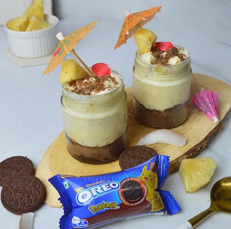 Pina Colada Cheesecake with Oeo Cust Recipe
